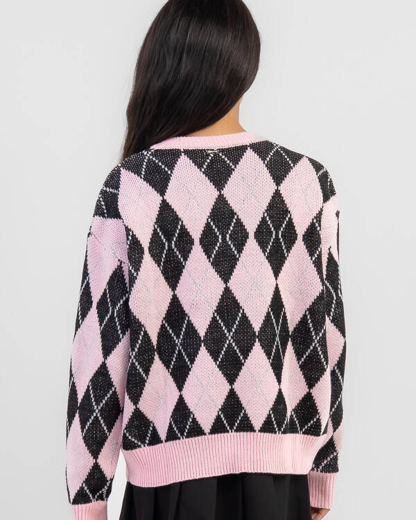 Ava And Ever Girls' Harvard Argyle Knit Jumper for Womens