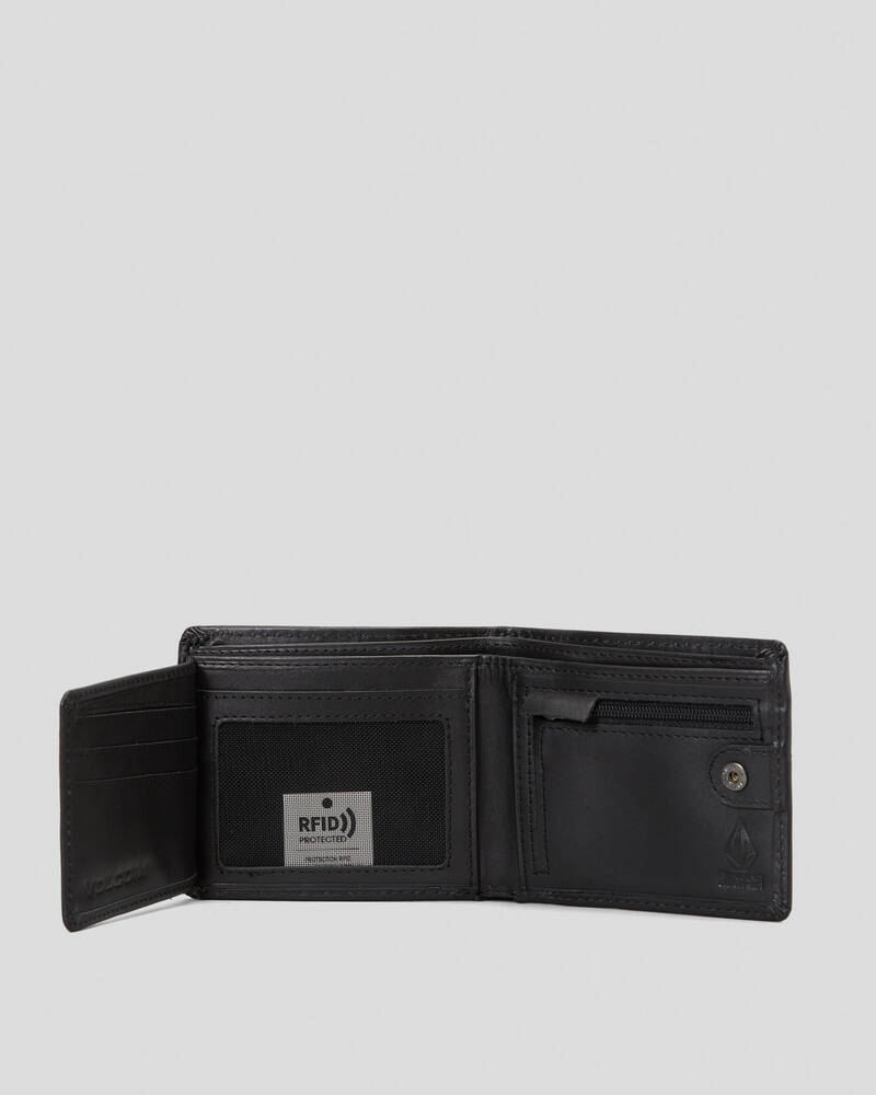 Volcom Single Stone Leather Wallet for Mens