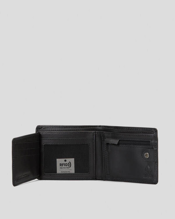 Volcom Single Stone Leather Wallet for Mens