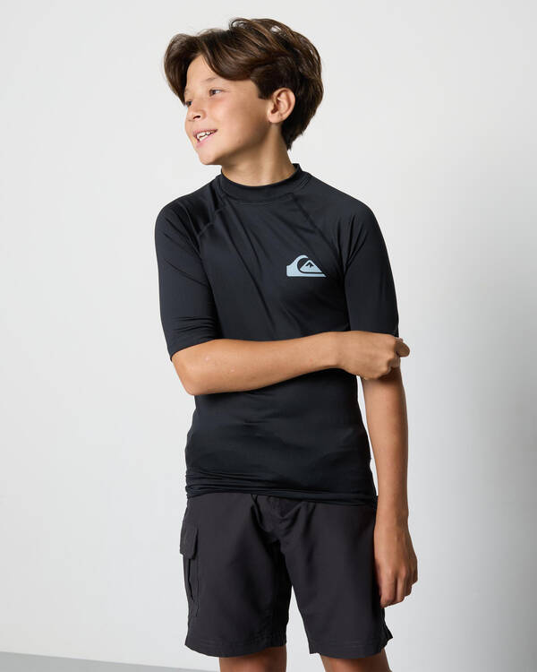 Quiksilver Boys' Everyday UPF50 Short Sleeve Rash Vest for Mens