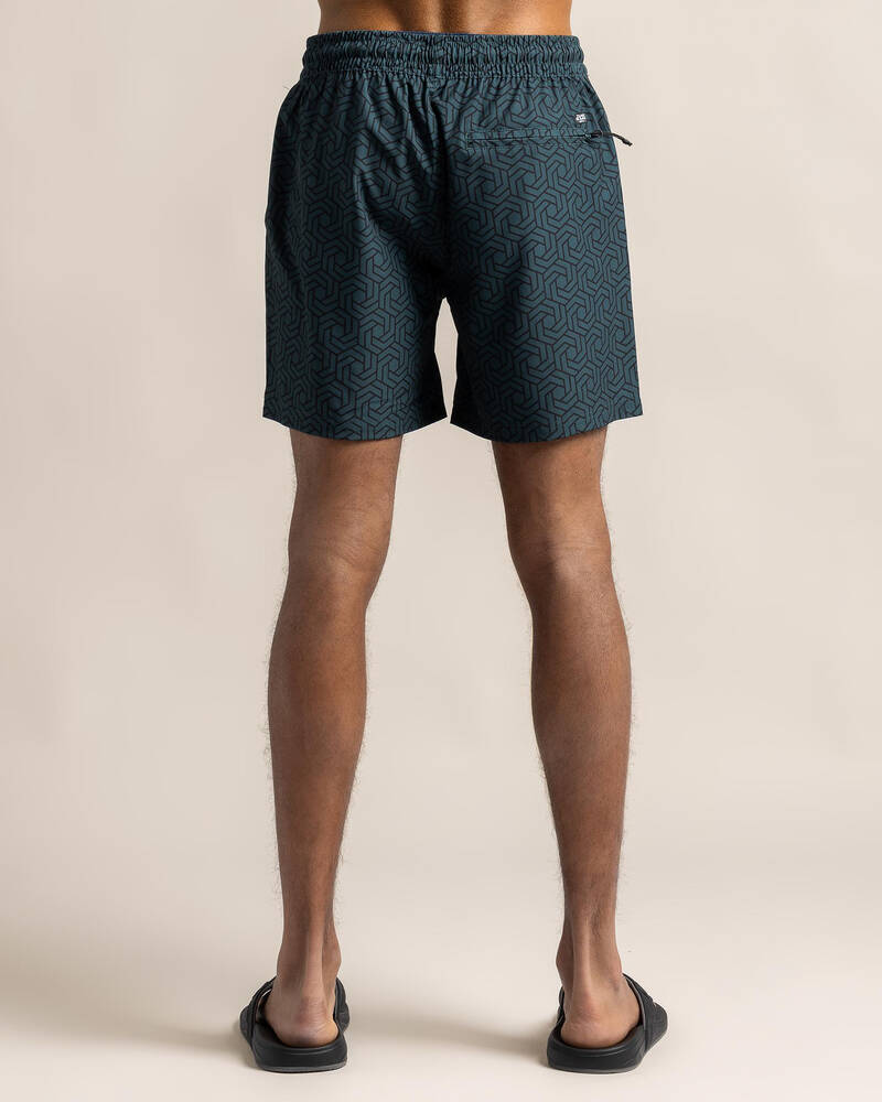 Jacks Matrix Elastic Waist Board Shorts for Mens