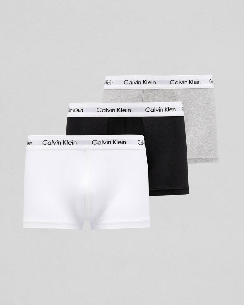 Calvin Klein Cotton Stretch Low Rise Trunks 3 Pack for Mens