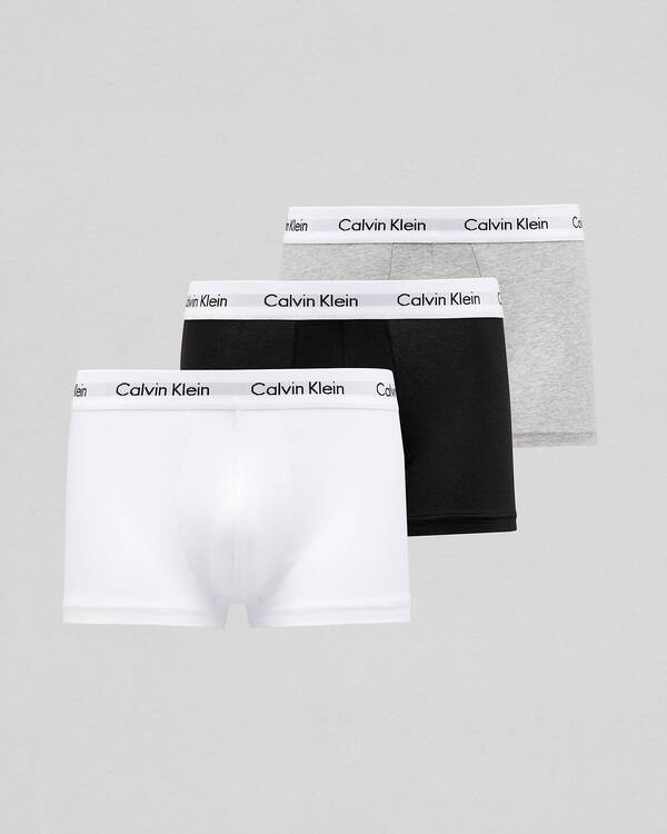 Calvin Klein Cotton Stretch Low Rise Trunks 3 Pack for Mens