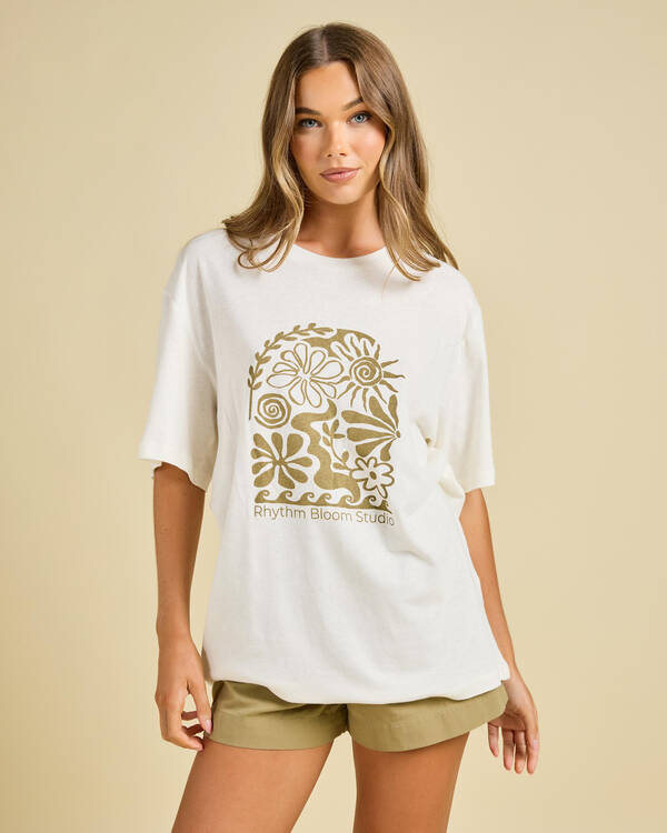 Rhythm Bloom Studio Oversized T-Shirt for Womens