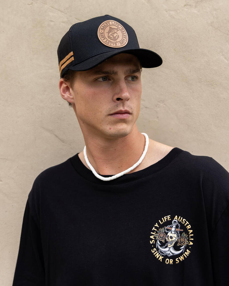Salty Life Twice Bitten Trucker Cap for Mens