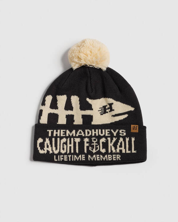 The Mad Hueys Caught FK All Jaw Relaxed Fit Beanie for Mens