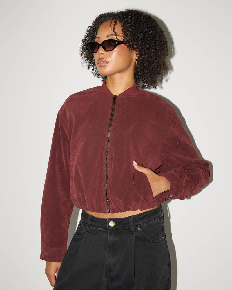 Ava And Ever Dallas Faux Suede Jacket for Womens