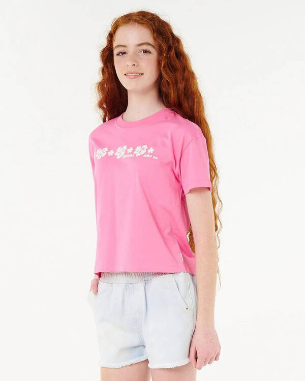 Rip Curl Girls' Neon Isles Cropped T-Shirt for Womens