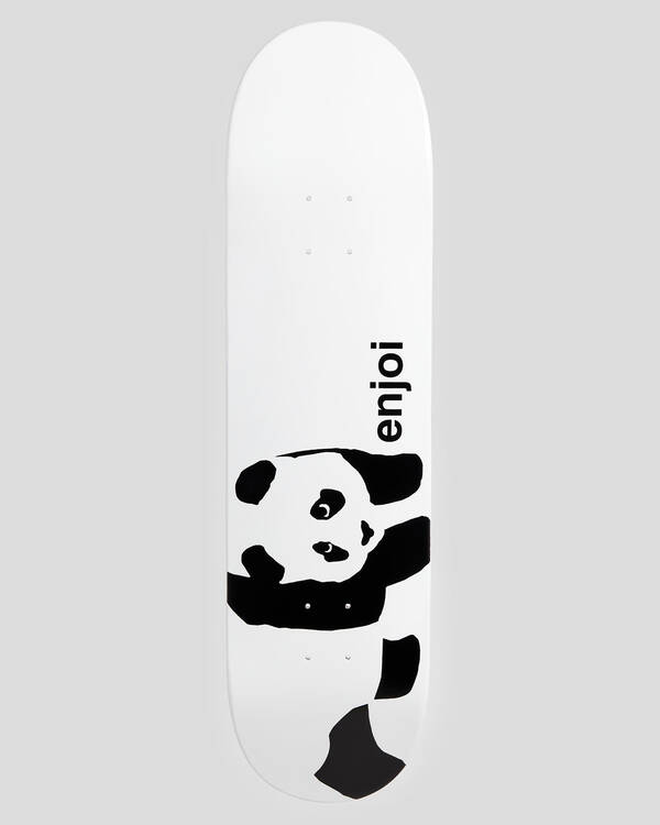 Enjoi Wide Panda Logo 8.25" Skateboard Deck for Mens