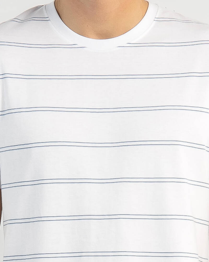 Rip Curl Plain Stripe T-Shirt for Mens