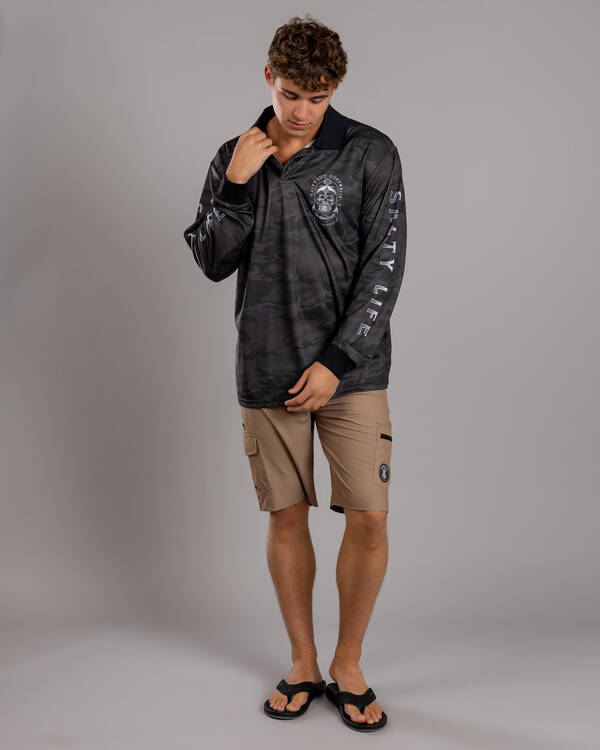 Salty Life Blackbeard Fishing Shirt for Mens