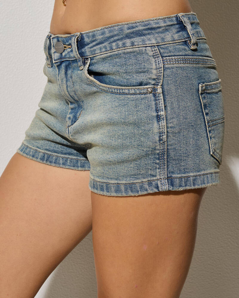 Worship Supplies Y2K Crush Micro Shorts for Womens