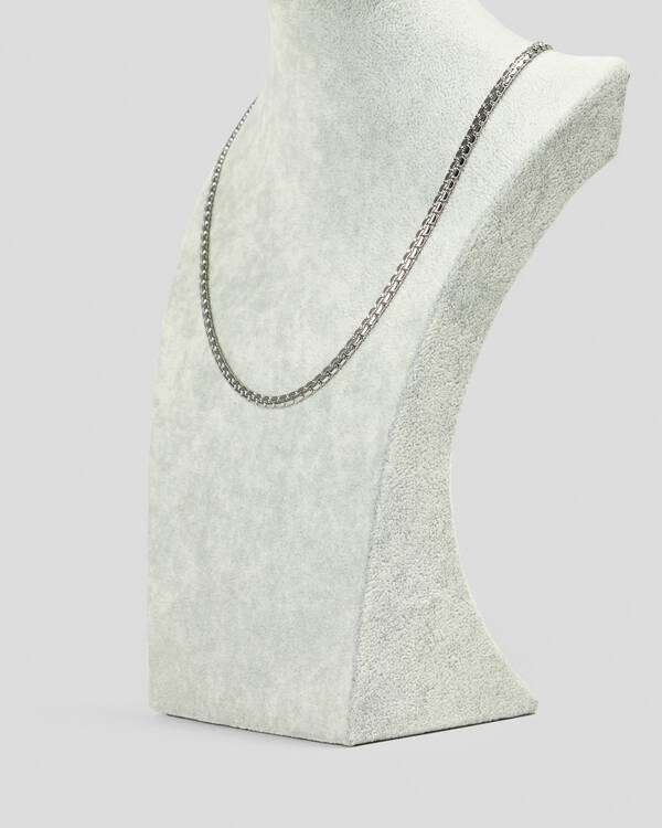 REPUBLIK Silver Snake Chain Necklace for Mens
