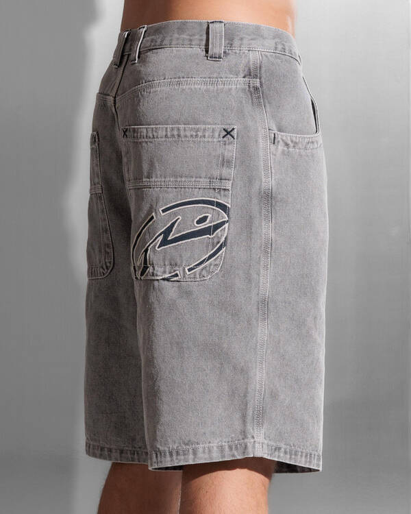 Rusty Turbo 2.0 Baggy Denim Shorts for Mens