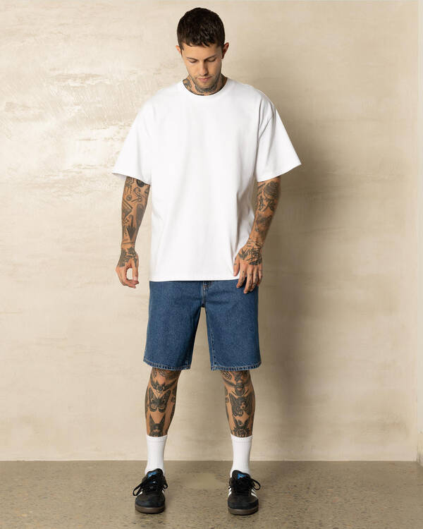 Wrangler Steezy Baggy Denim Shorts for Mens