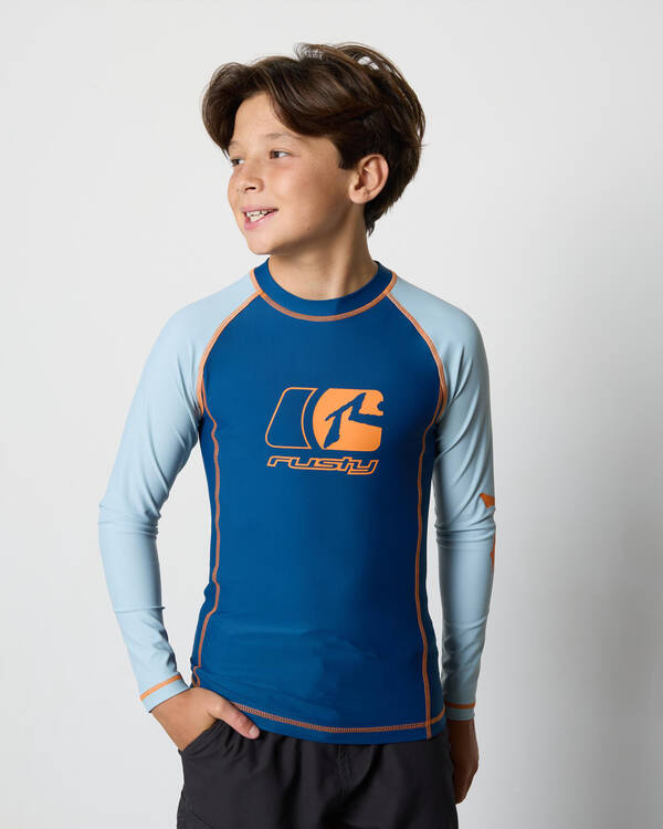 Rusty Boys' Y2SHAY Long Sleeve Wetshirt for Mens