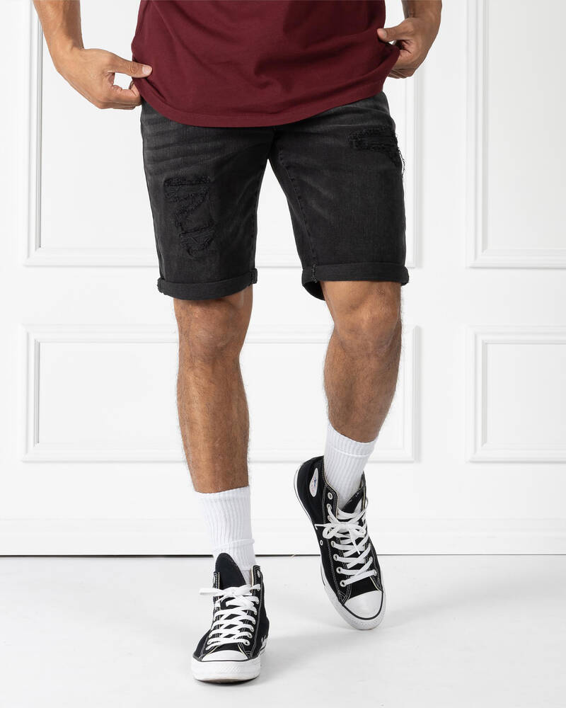 Lucid Venice Denim Walk Shorts for Mens