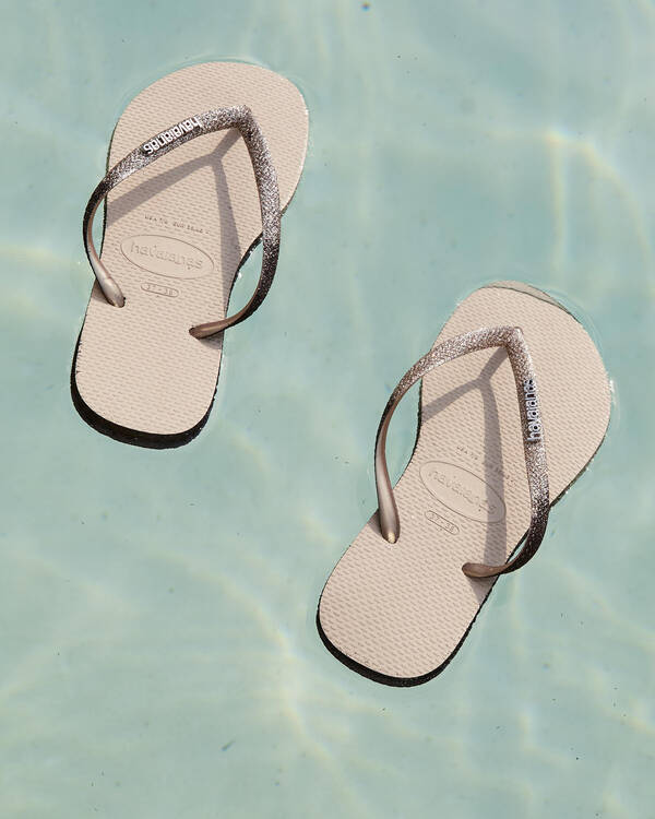 Havaianas Slim Sparkle Thongs for Womens