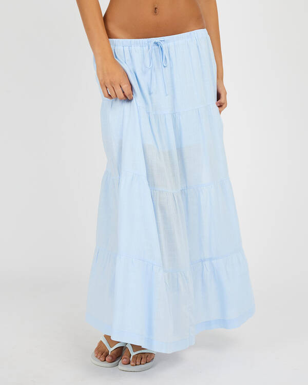 Rhythm Classic Tiered Maxi Skirt for Womens