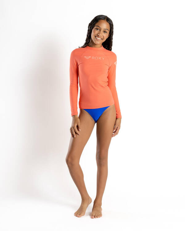 Roxy Girls' Heater Long Sleeve Rash Vest for Womens