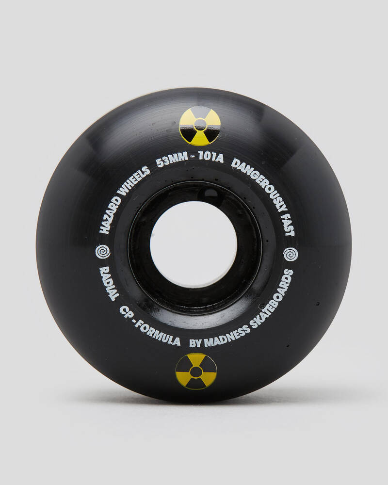 Madness Skateboards Hazard Swirl CP Radial 53mm Skateboard Wheels for Mens
