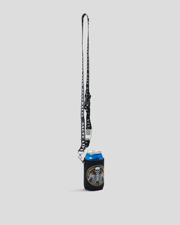 Salty Life More Drinking Lanyard Stubby Cooler for Mens