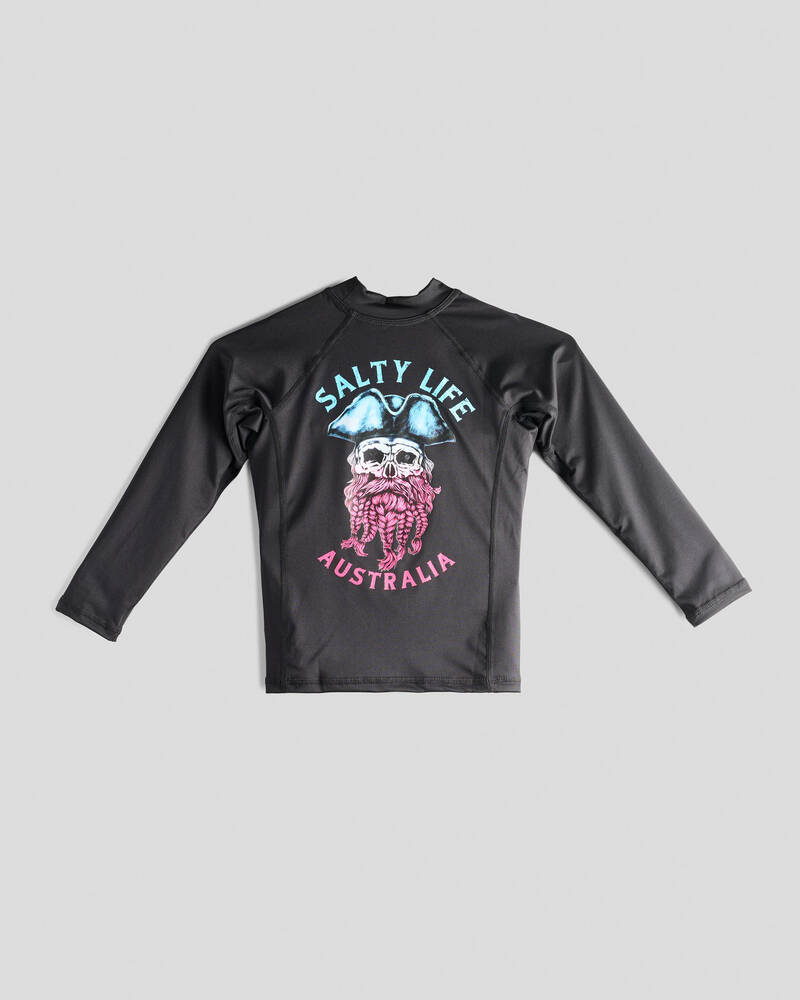Salty Life Toddlers' Sea Wolf Long Sleeve Rash Vest for Mens