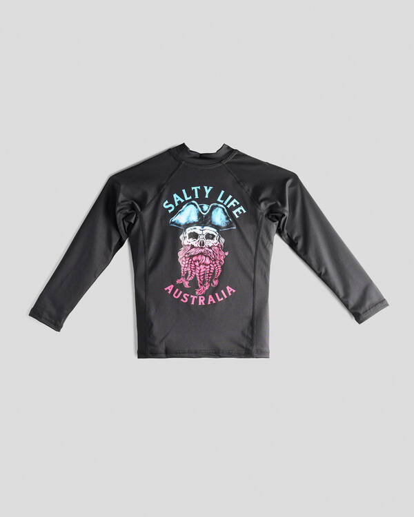 Salty Life Toddlers' Sea Wolf Long Sleeve Rash Vest for Mens