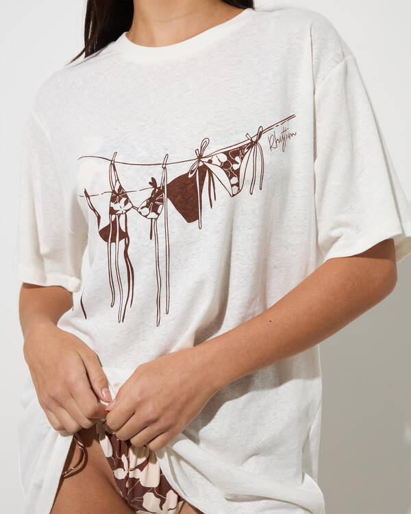 Rhythm Melia Oversized T-Shirt for Womens