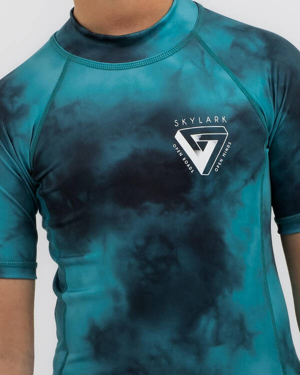 Skylark Boys' Emerged Short Sleeve Rash Vest for Mens