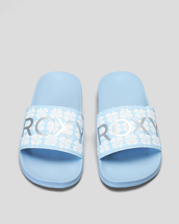 Roxy Girls' Roxy Slippy Slide Sandals for Womens