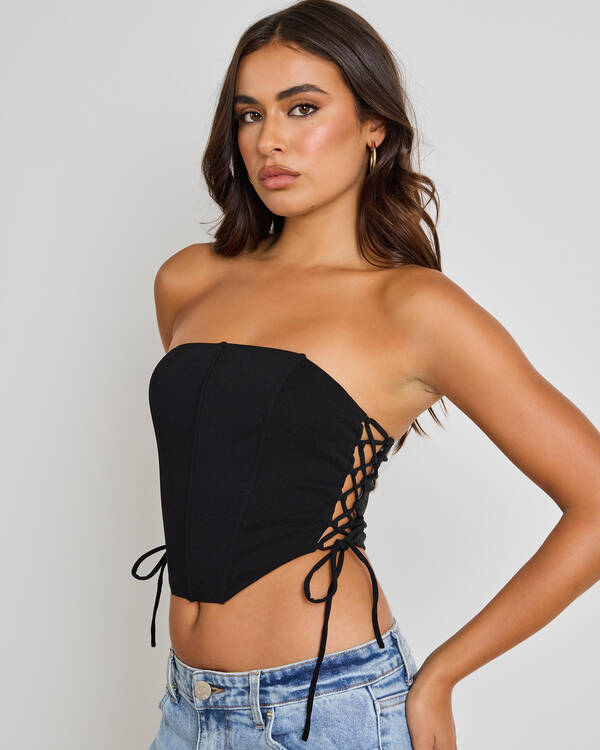 Ava And Ever Jessie Lace Up Corset Top for Womens