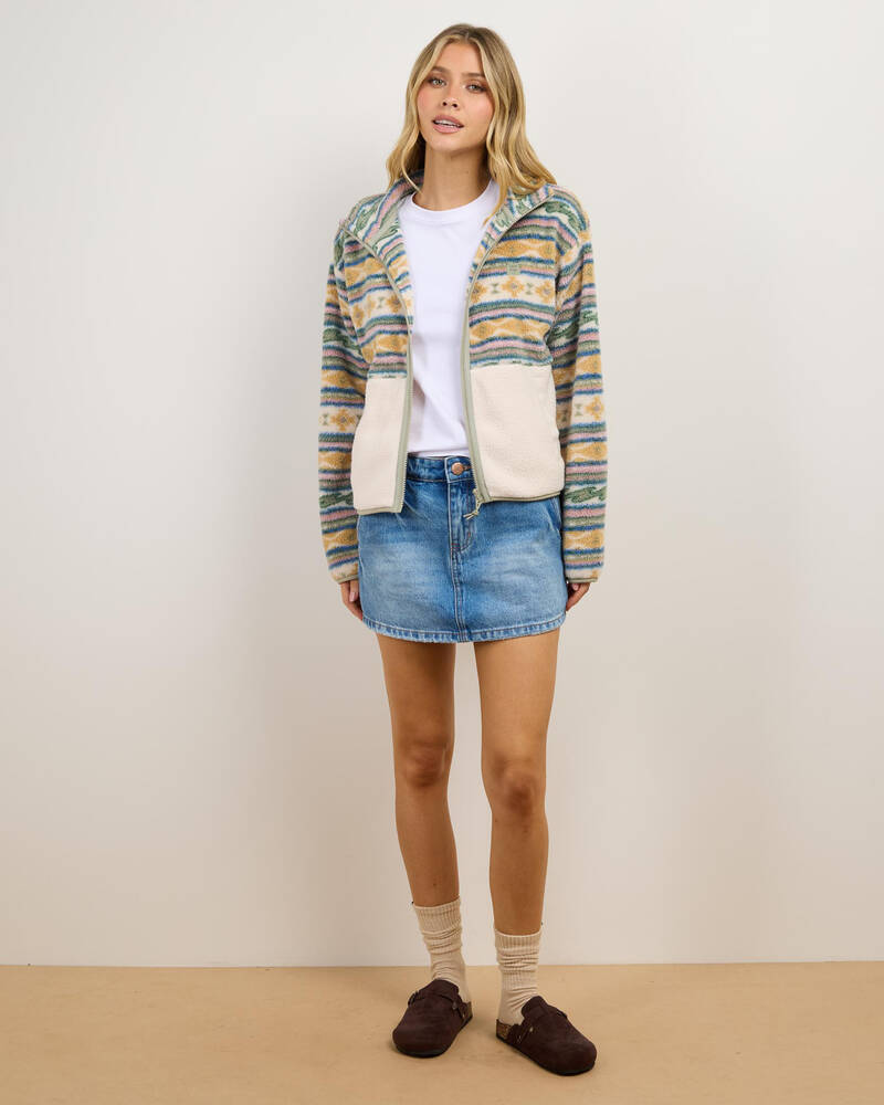 Billabong Rock Jetty Mock Neck Zip Sweatshirt for Womens