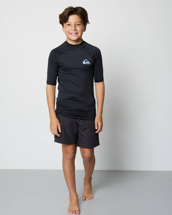 Quiksilver Boys' Everyday UPF50 Short Sleeve Rash Vest for Mens
