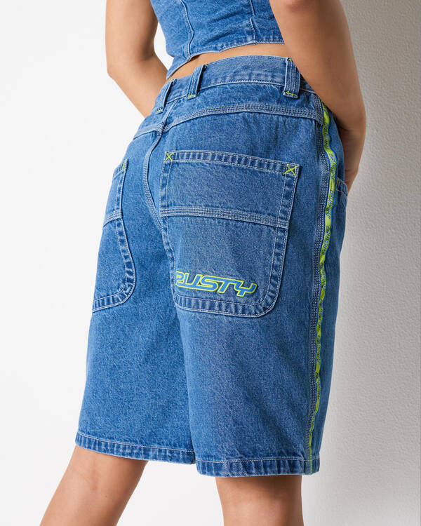 Rusty Flip Mommy Denim Shorts for Womens