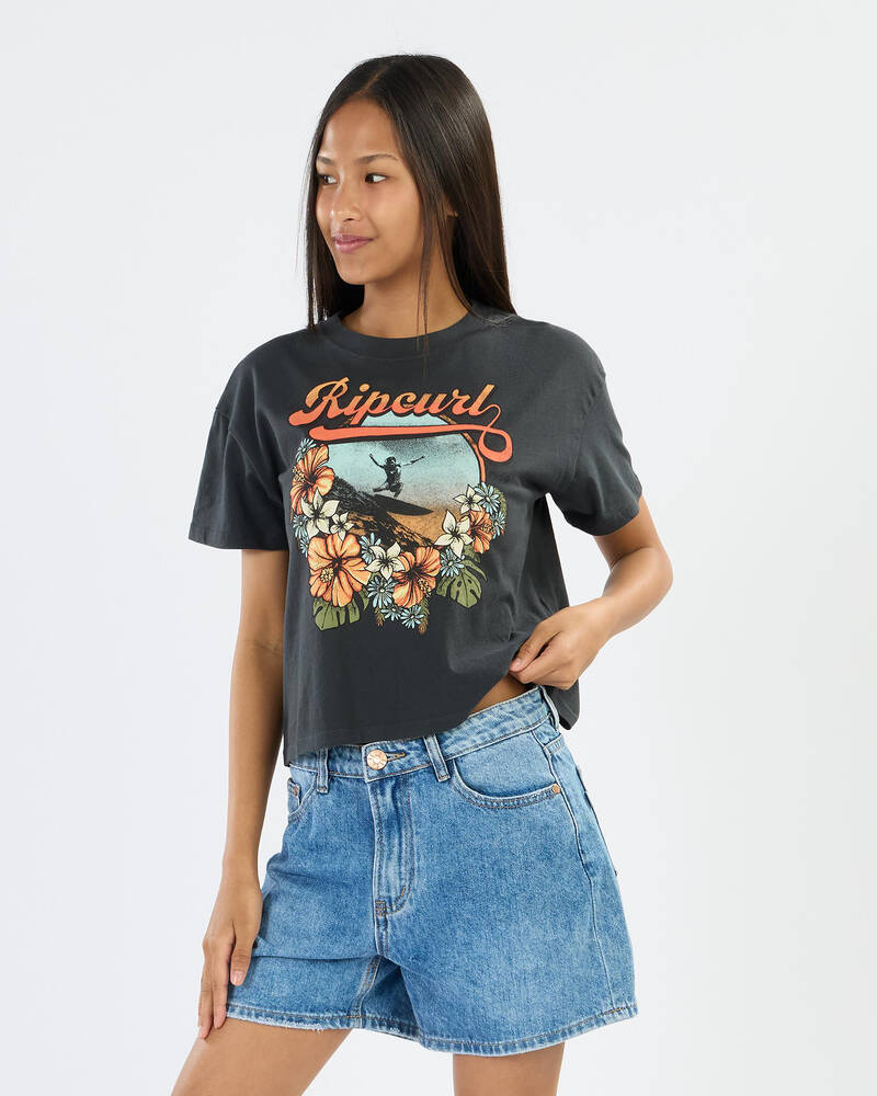 Rip Curl Girls' Wave Cropped Tee for Womens
