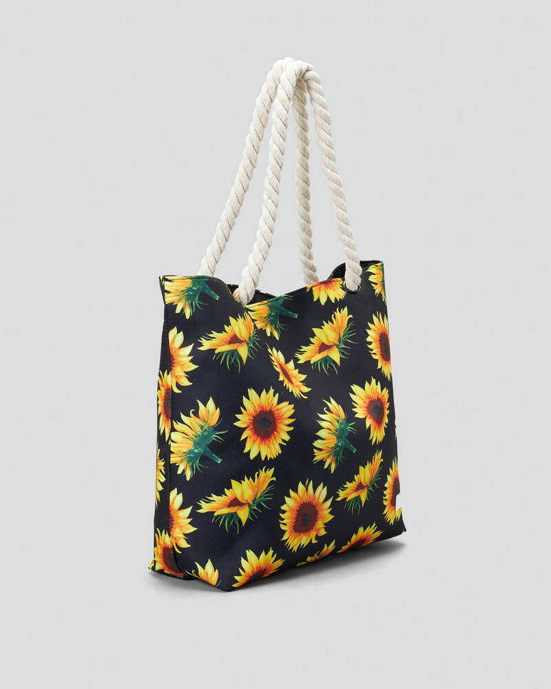 Mooloola Sunflower Time Beach Bag for Womens