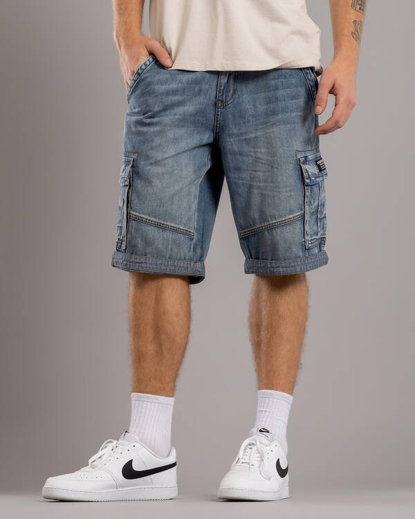 Lucid Viable Denim Walk Shorts for Mens