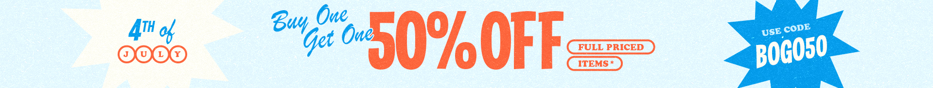 BOGO50 SALE