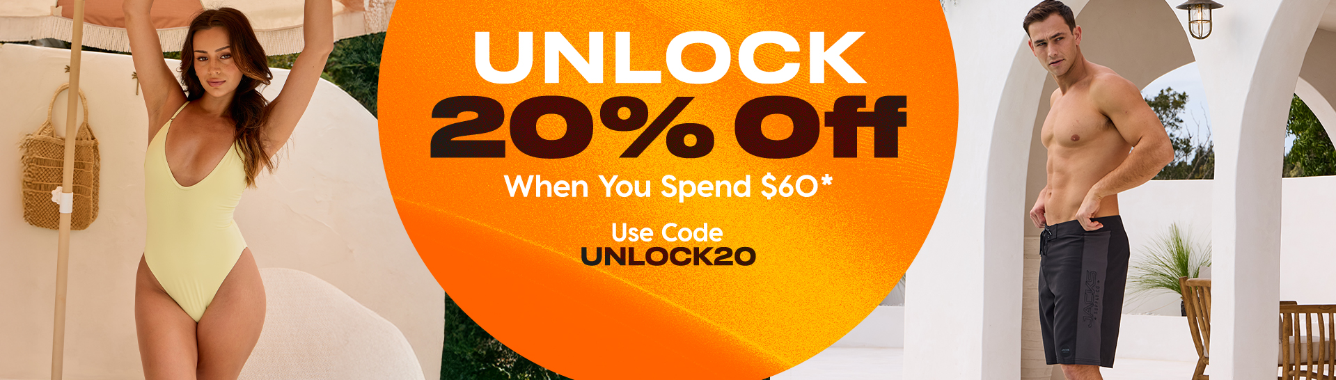 UNLOCK20 Offer On Now! Save 20% When You Spend $60* on selected full priced items.