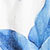 White/blue Floral