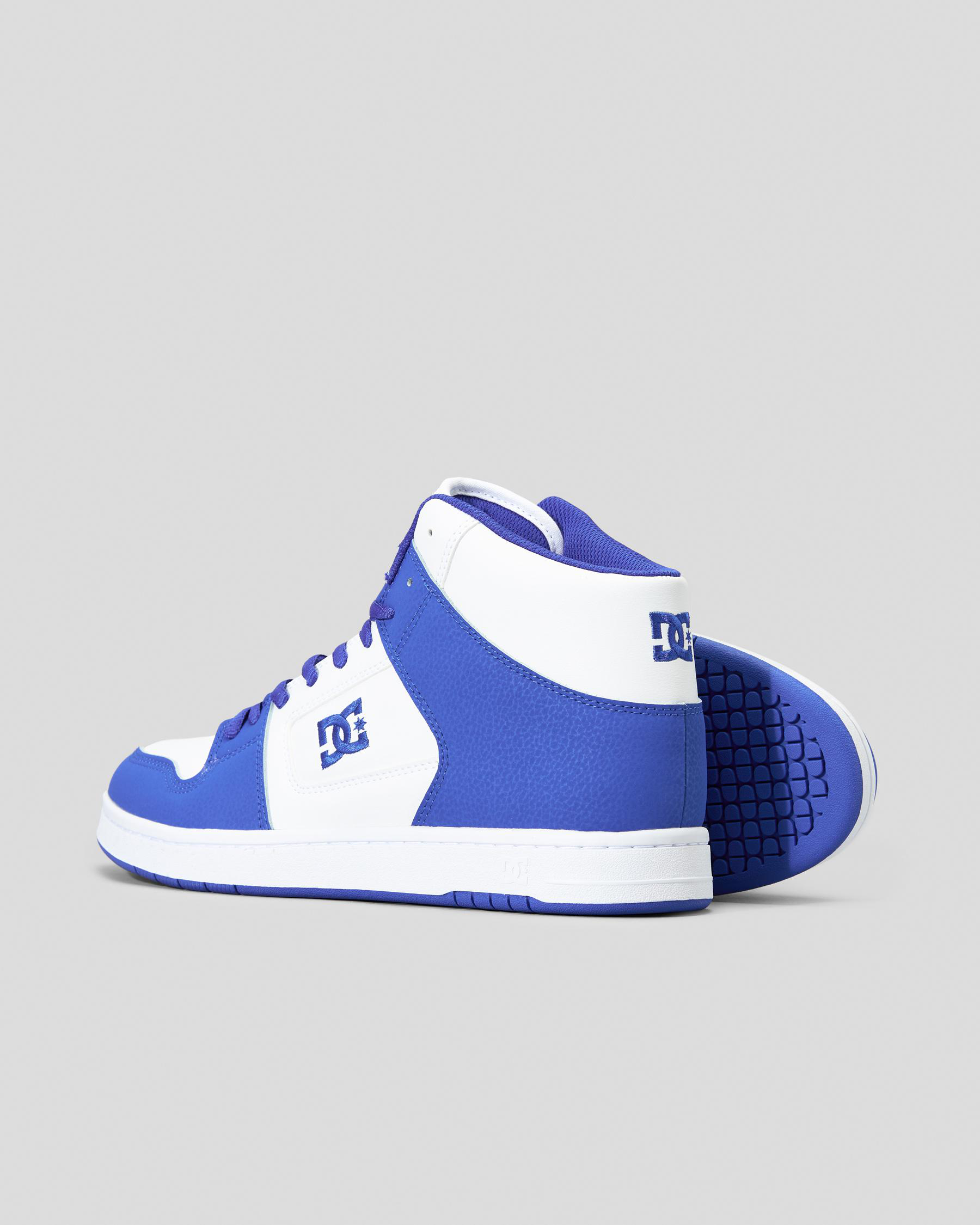 Shop DC Shoes Manteca 4 Hi Shoes In Blue/blue/white - Fast Shipping ...
