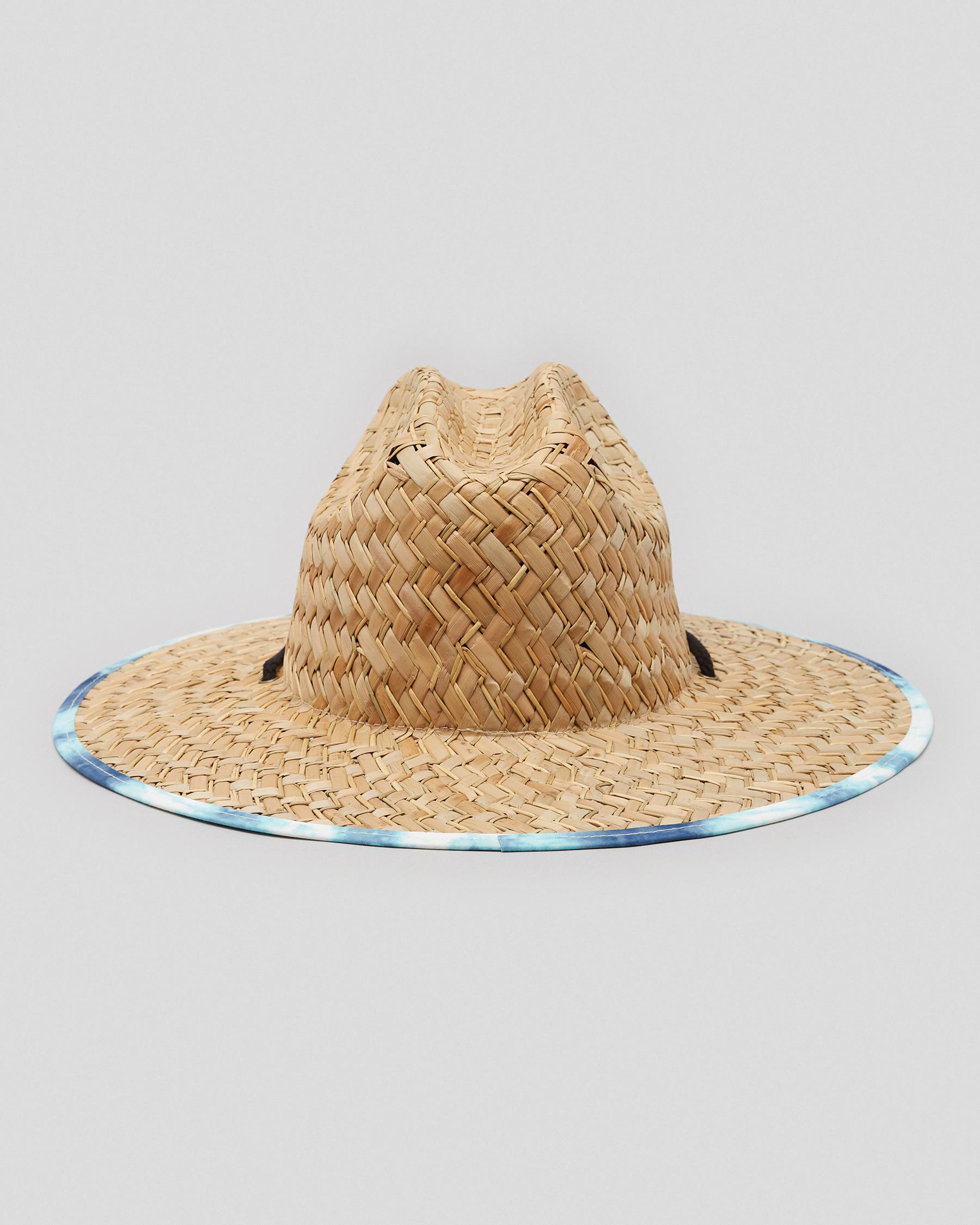 Shop Quiksilver Outsider Straw Hat In Insignia Blue - Fast Shipping ...